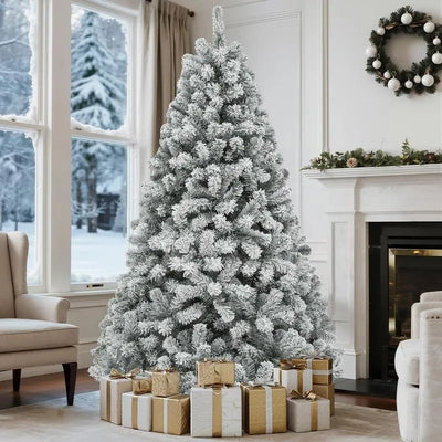 7.5ft Snow Flocked Christmas Tree